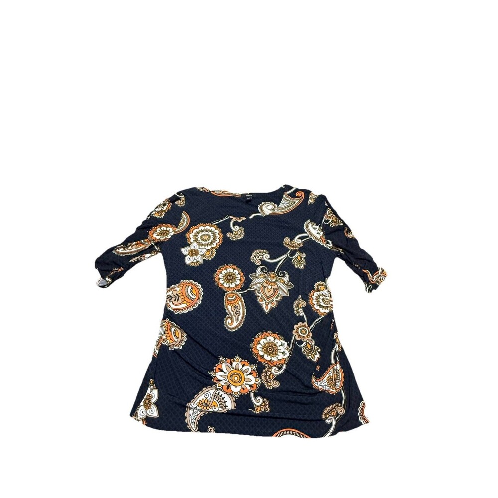 NWT Alfani  I women’s floral paisley pattern three quarter sleeve shirt